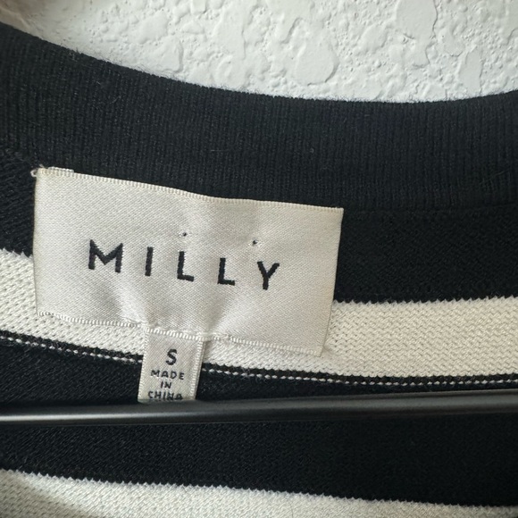 Milly Black and White Skater Dress Size Small - Picture 3 of 7